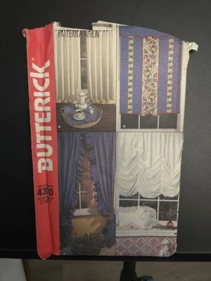 BUTTERICK CRAFT PATTERN 231  WINDOW TREATMENTS NETTLE CREEK UNCUT VINTAGE   - Image 1 of 4