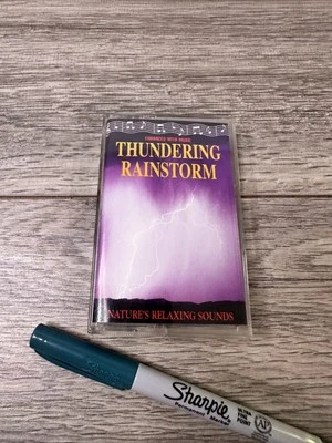 Vintage Cassette Thundering Rainstorm Nature's Music 1991 Relaxing Sounds Tape - Image 1 of 4