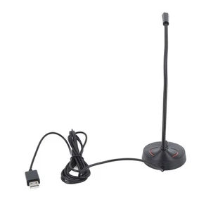 (USB) Schwanenhalsmikrofon Schwarz 360 Grad Pick Up Desktop Schwanenhalsmikr NS - Afbeelding 1 van 22