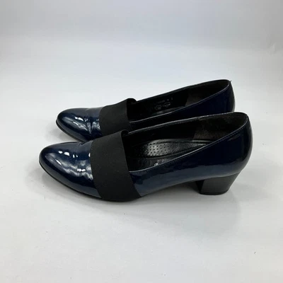 Tacones Gabor para mujer de charol azul Reino Unido 6,5 punta puntiaguda cómodo soporte para el arco Foto 1 de 4