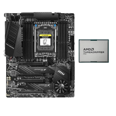 AMD Ryzen Threadripper 3960X 24C48T + MSI TRX40 PRO 10G STRX4 DDR4 - Image 1 of 4