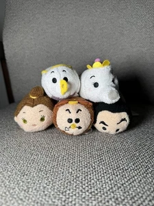 Authentische Disney Parks Mini Tsum Tsum Die Schöne und das Biest - 5er Set Neu mit Etikett - Bild 1 von 2
