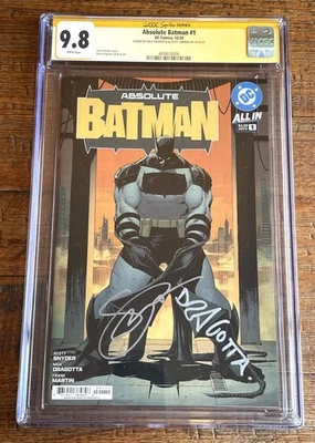 ABSOLUTE BATMAN #1 CGC SS 9.8 SNYDER & DRAGOTTA 2X FIRMADO 1ª CUBIERTA PT-UNA VARIANTE Foto 1 de 2