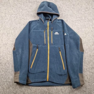 Mountain Equipment Fleece Mens Medium Blue Touchstone Jacket Hiking Walking - Picture 1 of 10