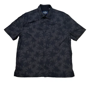 NAT NAST Mens Luxury Originals Size M Palm Tree Silk Blend Short Sleeve Button - Picture 1 of 9