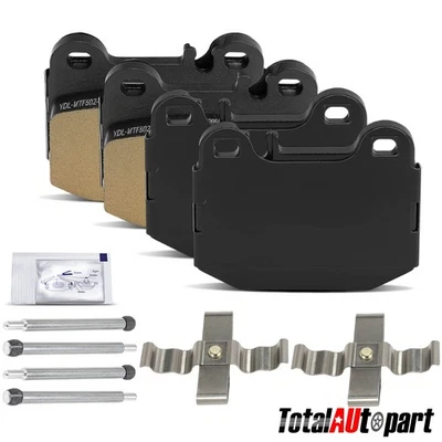 4x Pastillas de freno de cerámica con herrajes para Mercedes-Benz ML430 ML500 ML55 AMG traseras Foto 1 de 4