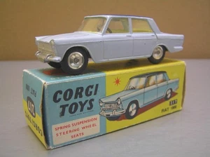 Corgi Toys 217 Fiat 1800 with Rare Spun Hubs made in Great Britain NMIB+ - Picture 1 of 10