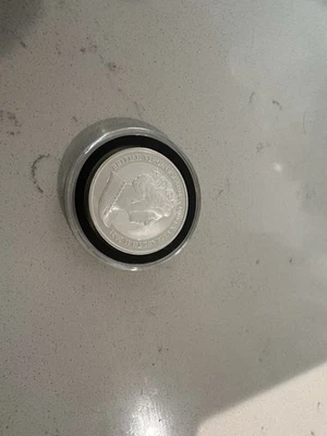 2021 1 oz Silver British Virgin Island Queen Elizabeth II "Pegasus" $1  BU - Image 1 of 2