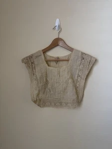 Magnolia Pearl Bib Embroidered Top Moonlight One Size - Picture 1 of 8