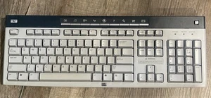 HP # 5187-1767 (KB-0228) PS2 Type Computer Keyboard gray/silver - Picture 1 of 2
