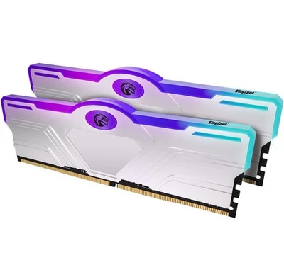 KingSpec Silver X 16GB Kit(2x8GB) DDR4 Ram Memory 3600MHz with RGB Heatsink - Image 1 of 4