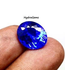 Oval Cut 10.00 Ct Royal Kashmir Blue Sapphire Certified Ring Size Loose Gemstone - Picture 1 of 9