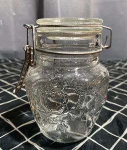 Vintage Glas mit Deckel Amazing Style Glas, Einmachen Obst, 4 1/2" hoch, 10,5oz - Bild 1 von 10