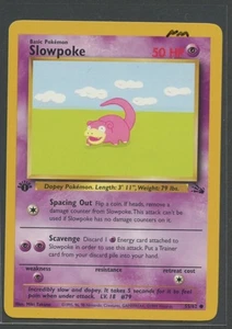 Slowpoke 1. Edition | Fossil 55/62 | Pokemon Karte Englisch NM Flegmon 1999 WOTC - Bild 1 von 3