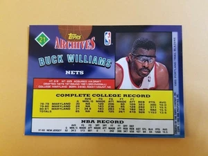 Buck Williams Portland PRE PRINT 1992 - 1993 Topps Archive BLANK FRONT SCARCE - Picture 1 of 5