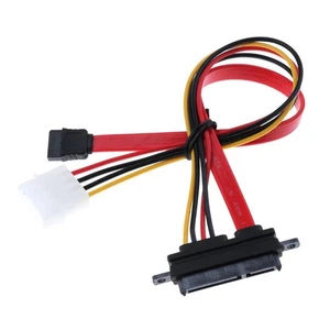 SATA 22 Pin Female to 7 Pin/LP4 Power Converter Cable - 12 - Picture 1 of 4