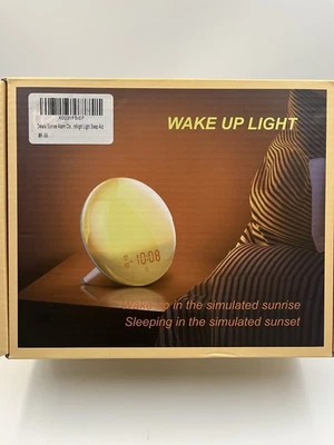 Sunrise & Sunset Alarm Clock, Time Display, FM Radio Wake up Light (New In Box) - Image 1 of 4