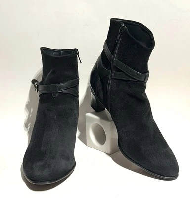 Botines para mujer GRAVATI de gamuza negros talla 9 Foto 1 de 4