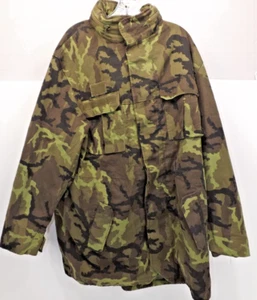 Czech Republic Armed Forces Leaf Camo Military Combat Parka hood Coat M Medium - Picture 1 of 16