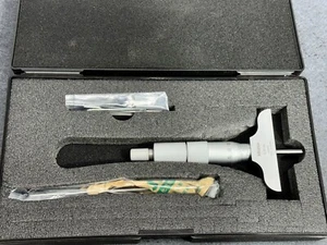 Mitutoyo 129-109 0-50mm metric depth micrometer. Interchangeable rods. - Picture 1 of 4