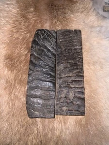 RAMS HORN KNIFE HANDLE MATERIAL BLANK SCALES, 5 inch x 1 1/2” premium (1124B) - Picture 1 of 4
