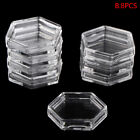 8PCS Hexagon Protector Containers Case For Token Collection Board Game Boxes MJ
