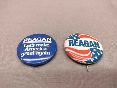 1980 Ronald Reagan campain buttons/ 2 / MAGA - Image 1 of 3