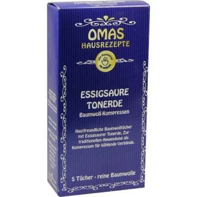 COOLIKE-REGNERY GMBH ESSIGSAURE TONERDE Baumwollkompressen 5 St PZN 5553726