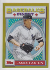 James Paxton 2020 Topps Finest Flashbacks #142 Gold Refractor #D 16/50 Yankees - Imagen 1 de 1