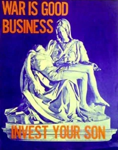 Vintage 1969 Anti-War Poster War is Good Business... - Picture 1 of 1