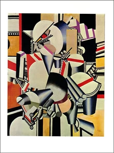 Impresión vintage Fernand Leger 1976 elementos mecánicos 1918 pintura de bellas artes - Imagen 1 de 3
