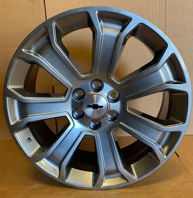 Rueda única nueva 22" '00-'18 Chevrolet Silverado Tahoe Suburban Hyper Grey Foto 1 de 4