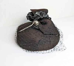 Sombrero para mujer vintage New York Creations 23 marrón lana - Imagen 1 de 7