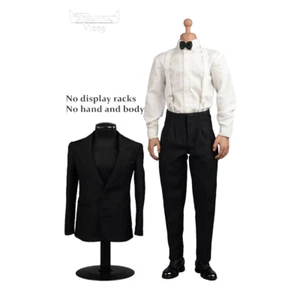 VORTOYS 1/6 Scale Formal Black Tuxedo Gentleman Suits V1009A Fit 12" Male Figure - Picture 1 of 13