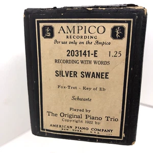 Silver Swanee 203141-E Ampico Piano Roll Fox Trot Schwartz Original Piano Trio - Imagen 1 de 13