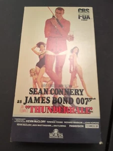 1984 CBS Fox Video Sean Connery James Bond 007 Thunderball VHS Rare - Picture 1 of 4