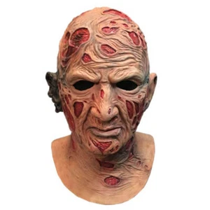 Trick or Treat Studios A Nightmare on Elm Street Freddy Latex Deluxe Mask - Foto 1 di 1