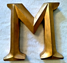 Victorian Gilt Wood Letter ~ M - Advertising Sign Salvage Architectural