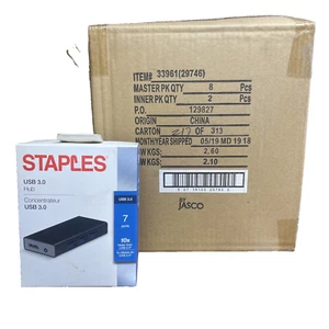 Estuche a granel de 8. Nuevo en caja. Concentrador USB 3.0 de 7 puertos, artículo enviado rápido en EE. UU. - Imagen 1 de 12