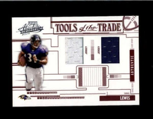 JAMAL LEWIS 2005 PLAYOFF ABSOLUTE TOOLS OF TRADE RED DUAL JERSEY #/100 BD3025 - Picture 1 of 1