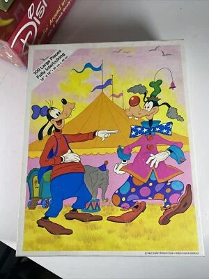 Vtg Walt Walt Disney GOOFY Jigsaw Puzzle 100 Large Piece Whitman 14x18” Nib - Imagem 1 de 4