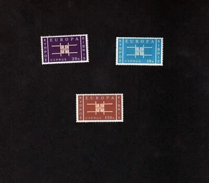 Cyprus mh 1963 Europa Issue set of 3 stamps Scott # 229-231 - Imagen 1 de 2