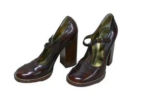 DOLCE & GABBANA Damen Leder Pumps Gr 39 DE / Braun Echtleder ( S 8560 R ) - Picture 1 of 4
