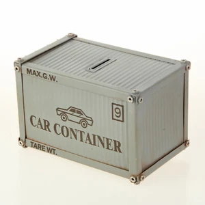Spardose Container Carcontainer Blechmodell grau 21/14/14 - Bild 1 von 4