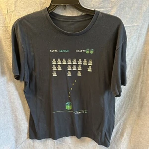 Doctor Who Dalek Space Invader BBC Tshirt Men's Size L Large Navy - Picture 1 of 4