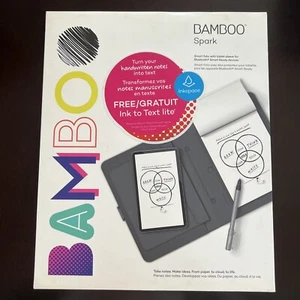 Wacom Bamboo Spark Samrt Folio Digital Ballpoint Pen with Gadget Pocket - Picture 1 of 4