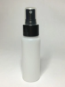 Empty 60ml HDPE Plastic Opaque Cylindrical Bottles With Spray Pump ANY AMOUNT - Picture 1 of 2