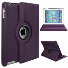 PU-Leather Case Rotating Cover For iPad 2 (2011), iPad 3 (2012), iPad 4 (2012)