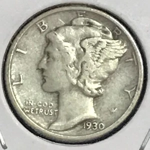 U.S. Mercury Dime Prem XF 1930 - Foto 1 di 2