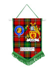 Fairlie Scottish Clan Car / Wall Pennant With Green Border Great Souvenir